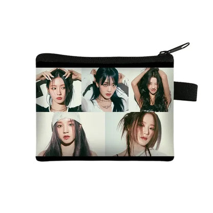 Eleganza Italiana Kpop (G)I-DLE Coin Purses Aublum I Feel Women Wallets Queencard Money Bags Soyeon/YUQI/Shuhua ID Card Key Earphones Holder Gift Streetwear high fashion shein amazon temu target Walmart online