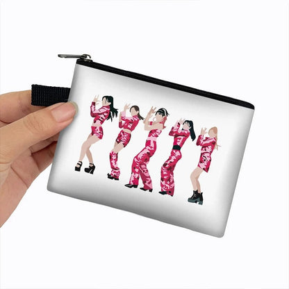 Eleganza Italiana Kpop (G)I-DLE Coin Purses Aublum I Feel Women Wallets Queencard Money Bags Soyeon/YUQI/Shuhua ID Card Key Earphones Holder Gift Streetwear high fashion shein amazon temu target Walmart online