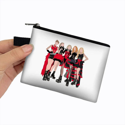 Eleganza Italiana Kpop (G)I-DLE Coin Purses Aublum I Feel Women Wallets Queencard Money Bags Soyeon/YUQI/Shuhua ID Card Key Earphones Holder Gift Streetwear high fashion shein amazon temu target Walmart online