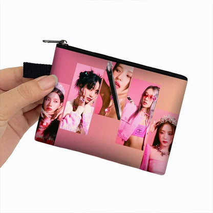 Eleganza Italiana Kpop (G)I-DLE Coin Purses Aublum I Feel Women Wallets Queencard Money Bags Soyeon/YUQI/Shuhua ID Card Key Earphones Holder Gift Streetwear high fashion shein amazon temu target Walmart online