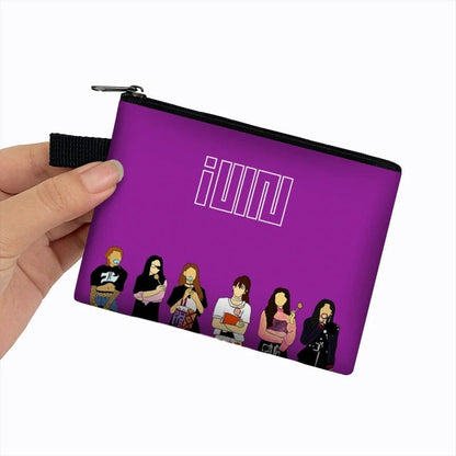 Eleganza Italiana Kpop (G)I-DLE Coin Purses Aublum I Feel Women Wallets Queencard Money Bags Soyeon/YUQI/Shuhua ID Card Key Earphones Holder Gift Streetwear high fashion shein amazon temu target Walmart online