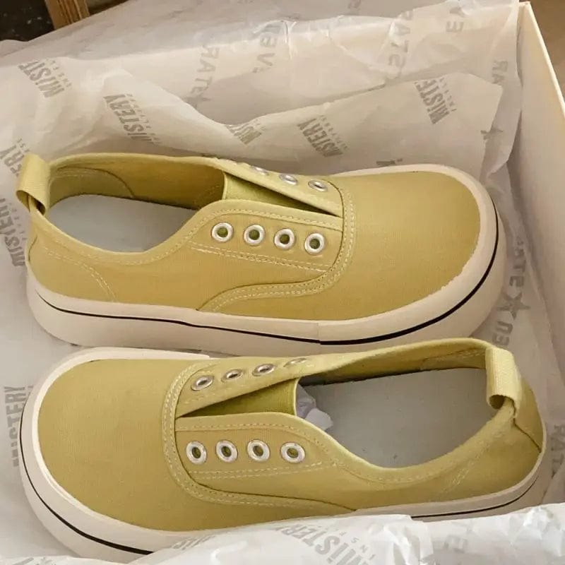 Eleganza Italiana Ladies Shoes White Women Footwear Slip On Low Canvas Walking Comfortable And Elegant A Stylish Offer Y2k Fashion Casual 39 Streetwear high fashion shein amazon temu target Walmart online