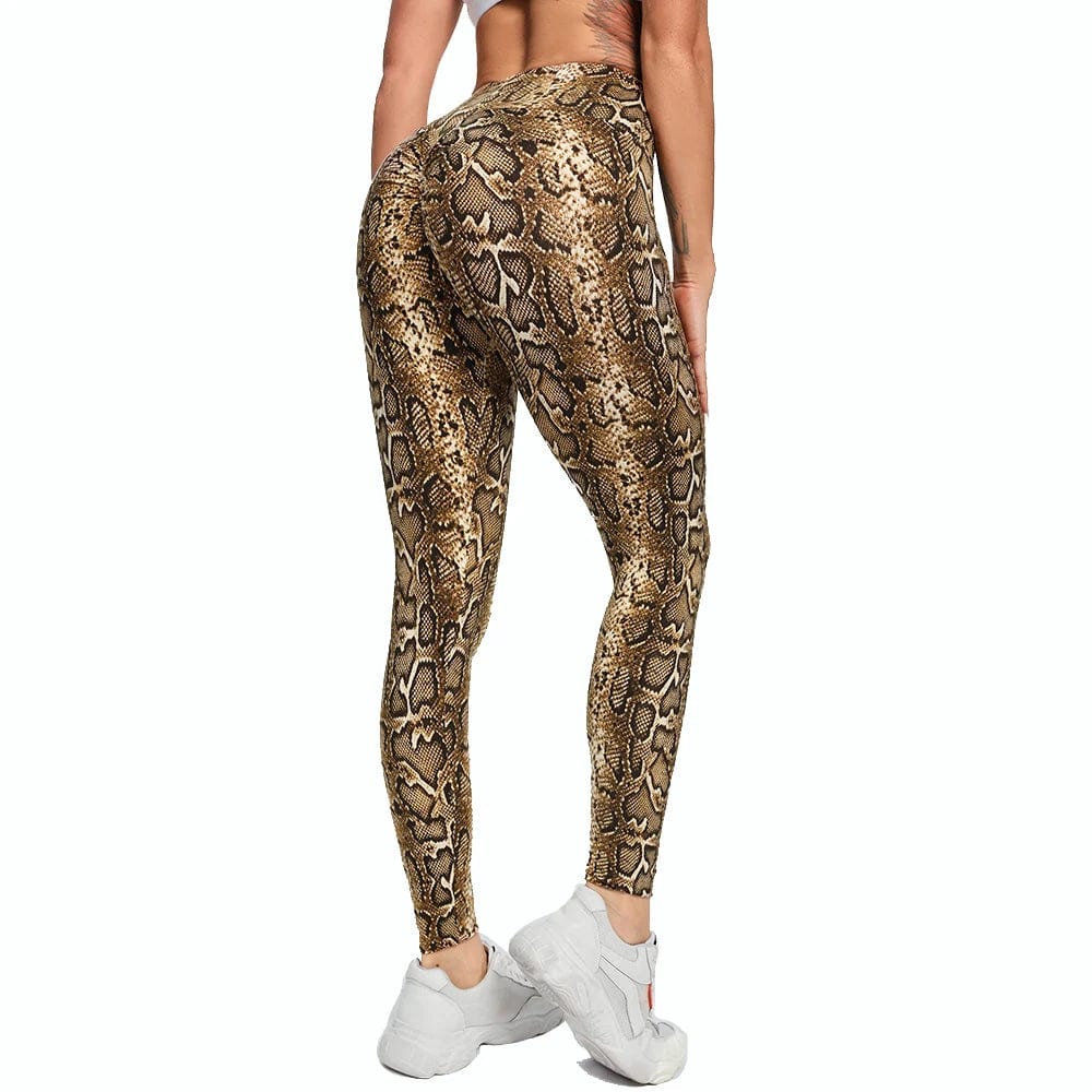 Eleganza Italiana Leopard Printed Yoga Women Pants Animal Textured Leggings High Waisted Sports Leggins Tie Dye Trainer Gym Clothing Fitness Tight Streetwear high fashion shein amazon temu target Walmart online