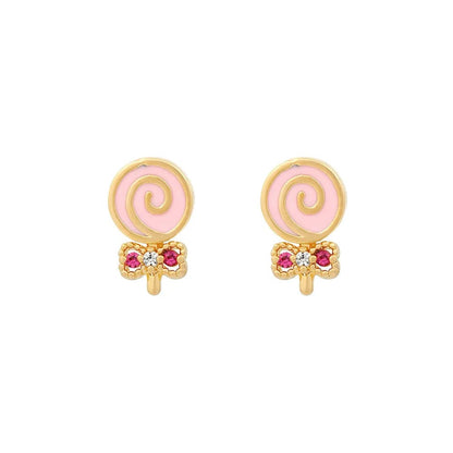 Eleganza Italiana Lost Lady Winter Wonderland Earring Fashion Ice Cream Love Bear Fruit Zircon Ladies Earrings Jewelry Wholesale Streetwear high fashion shein amazon temu target Walmart online