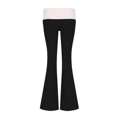 Eleganza Italiana Low Waist Flare Pant Sports Leggings Trousers Y2K Pants Women Spring Fall Clothes Slim Casual Bell Bottom Sweat Pants Joggers Streetwear high fashion shein amazon temu target Walmart online