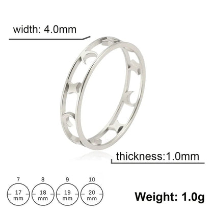 Eleganza Italiana Luxury Leaves Stainless Steel Rings For Women 2023 Trend Geometric Finger Ring Gift Aesthetic Jewelry Wholesale anillos mujer Streetwear high fashion shein amazon temu target Walmart online