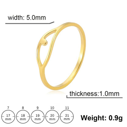 Eleganza Italiana Luxury Leaves Stainless Steel Rings For Women 2023 Trend Geometric Finger Ring Gift Aesthetic Jewelry Wholesale anillos mujer Streetwear high fashion shein amazon temu target Walmart online