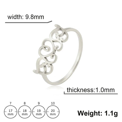 Eleganza Italiana Luxury Leaves Stainless Steel Rings For Women 2023 Trend Geometric Finger Ring Gift Aesthetic Jewelry Wholesale anillos mujer Streetwear high fashion shein amazon temu target Walmart online