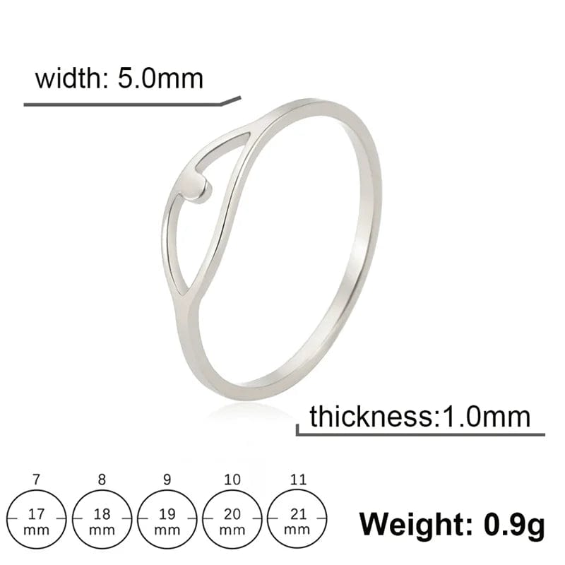 Eleganza Italiana Luxury Leaves Stainless Steel Rings For Women 2023 Trend Geometric Finger Ring Gift Aesthetic Jewelry Wholesale anillos mujer Streetwear high fashion shein amazon temu target Walmart online