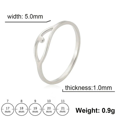 Eleganza Italiana Luxury Leaves Stainless Steel Rings For Women 2023 Trend Geometric Finger Ring Gift Aesthetic Jewelry Wholesale anillos mujer Streetwear high fashion shein amazon temu target Walmart online