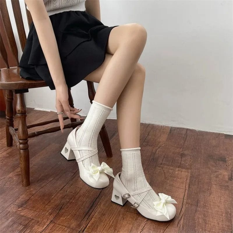 Eleganza Italiana Mary Jane Lolita Shoes Women Y2K Patent Leather Low Heels Pumps Women Silk Bow Tie Ankle Straps Party Shoes Zapatos De Mujer Streetwear high fashion shein amazon temu target Walmart online