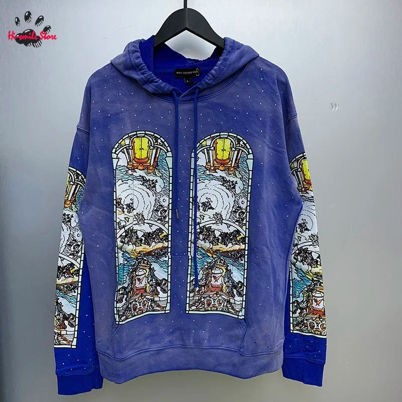 Eleganza Italiana Men Woman Hip Hop 2024fw Casual Couple Hooded Pullovers Streetwear High Quality WHO DECIDES WAR Hoodies Oversized Cotton Streetwear high fashion shein amazon temu target Walmart online