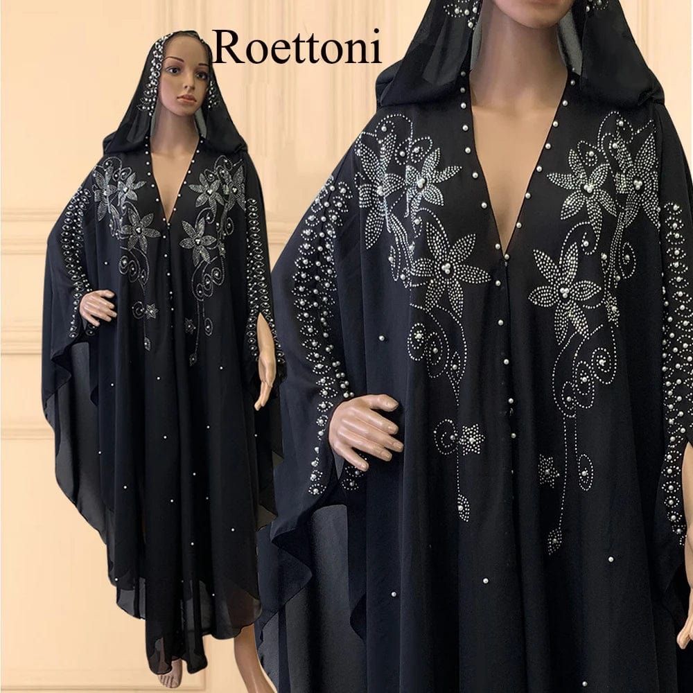 Eleganza Italiana Muslim Kaftan Abaya Dress Kimono Women Dubai Open Abaya Turkish Stone Chiffon Hooded Dress Elegant African OverSize Gorgeous Par Streetwear high fashion shein amazon temu target Walmart online