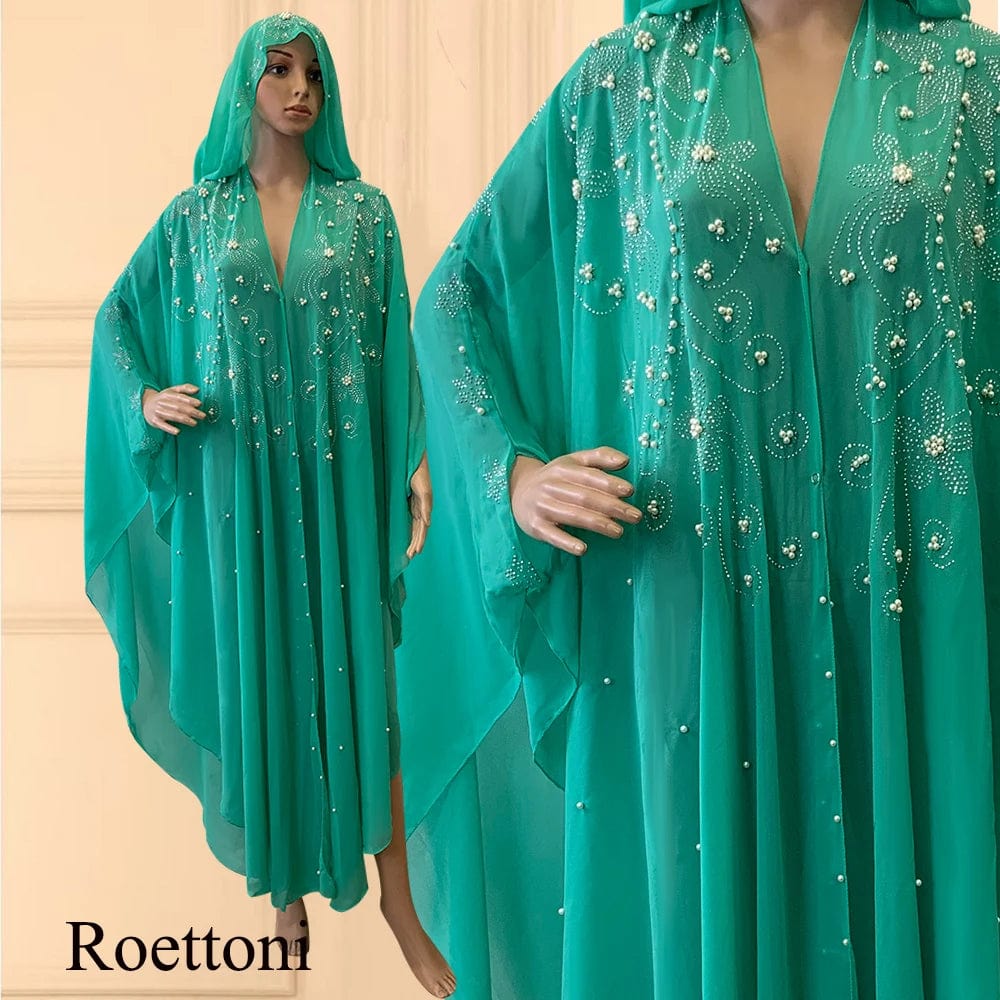 Eleganza Italiana Muslim Kaftan Abaya Dress Kimono Women Dubai Open Abaya Turkish Stone Chiffon Hooded Dress Elegant African OverSize Gorgeous Par Streetwear high fashion shein amazon temu target Walmart online