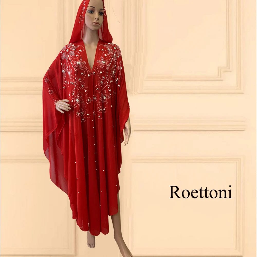 Eleganza Italiana Muslim Kaftan Abaya Dress Kimono Women Dubai Open Abaya Turkish Stone Chiffon Hooded Dress Elegant African OverSize Gorgeous Par Streetwear high fashion shein amazon temu target Walmart online