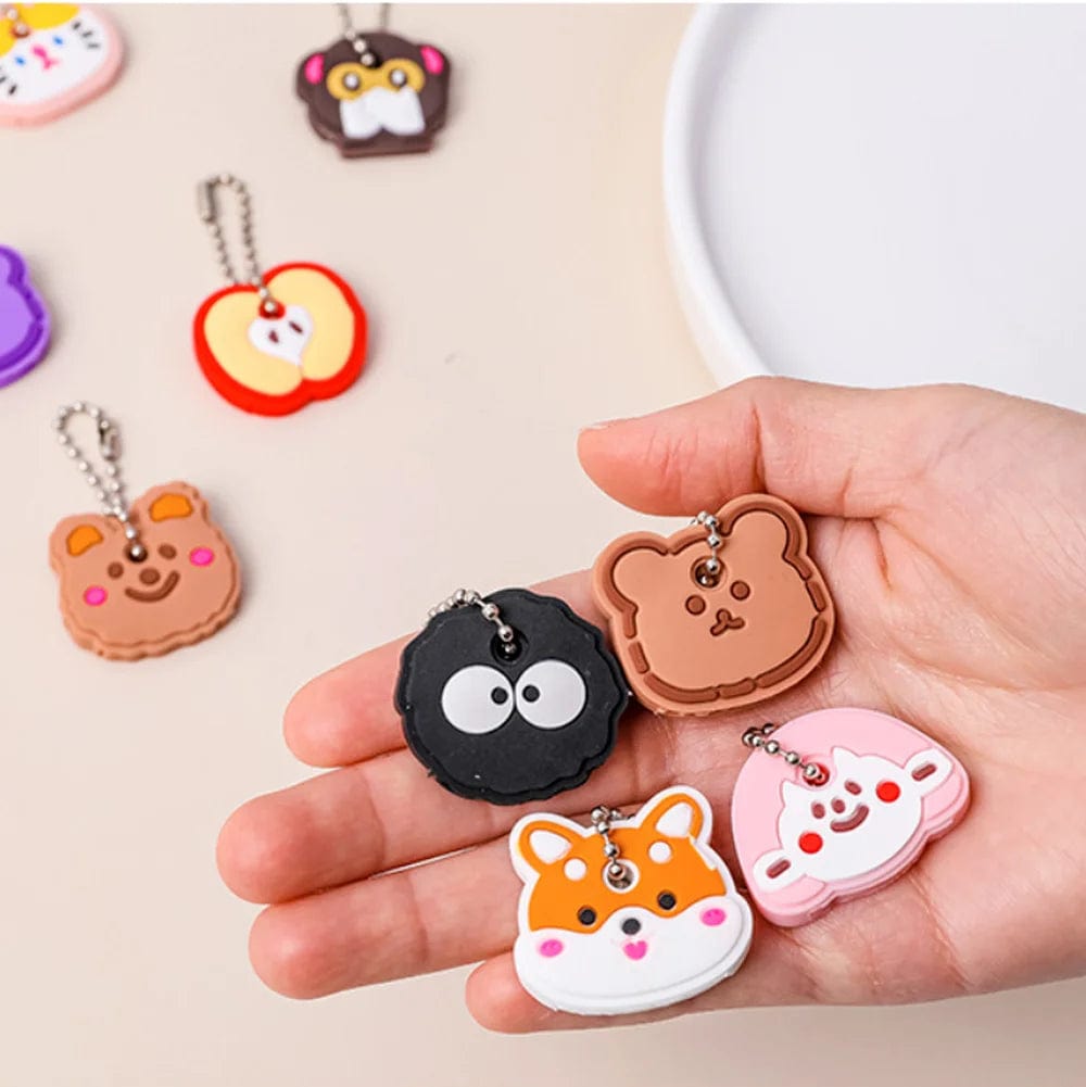 Eleganza Italiana New Product Cartoon Silicone Protective Keychain Case Cover for Key Control Dust Cartoon Keyrings Holder Organizer Home Supplies Streetwear high fashion shein amazon temu target Walmart online