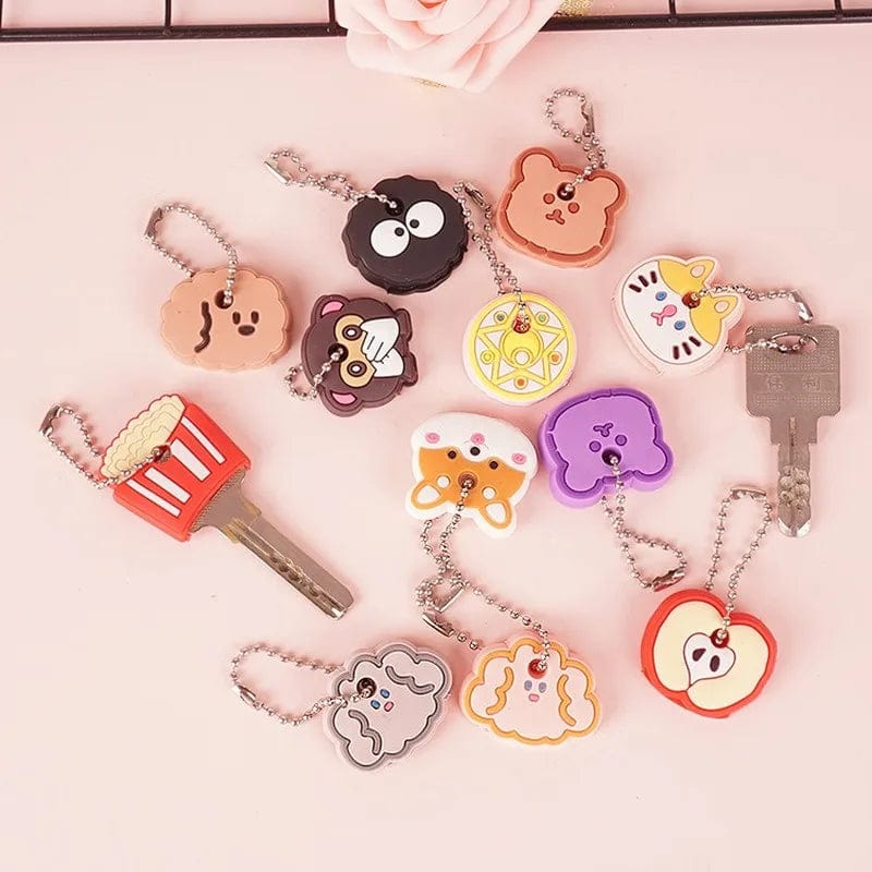 Eleganza Italiana New Product Cartoon Silicone Protective Keychain Case Cover for Key Control Dust Cartoon Keyrings Holder Organizer Home Supplies Streetwear high fashion shein amazon temu target Walmart online