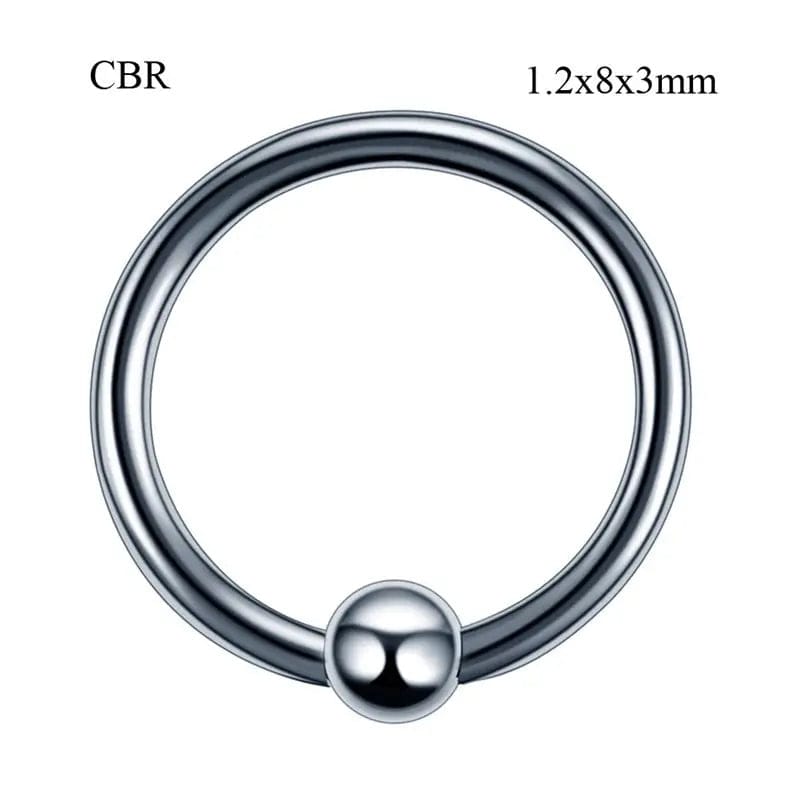 Eleganza Italiana NEW Steel Fashion Circular Bead Rings Horseshoe Eyebrow Tongue Nose Hoop Piercing Labret Stud Ring Ear Cartilage Tragus Jewelry Streetwear high fashion shein amazon temu target Walmart online