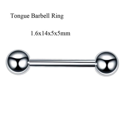 Eleganza Italiana NEW Steel Fashion Circular Bead Rings Horseshoe Eyebrow Tongue Nose Hoop Piercing Labret Stud Ring Ear Cartilage Tragus Jewelry Streetwear high fashion shein amazon temu target Walmart online