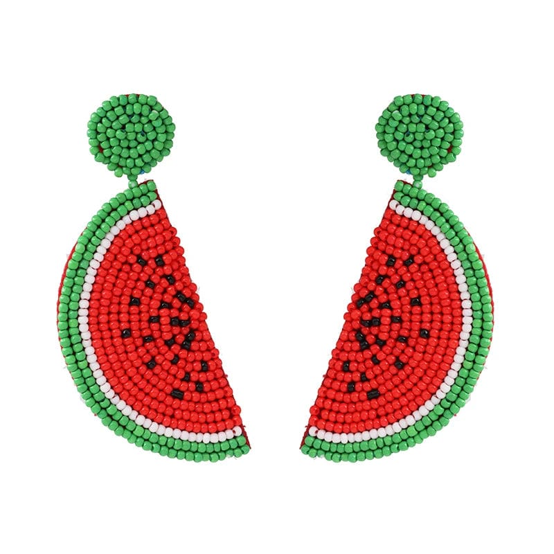 Eleganza Italiana New Trendy Boho Fruit Round Dangle Earrings Handmade Lemon Watermelon Earring Female Wedding Party Summer Jewelry 2024 Trend Streetwear high fashion shein amazon temu target Walmart online