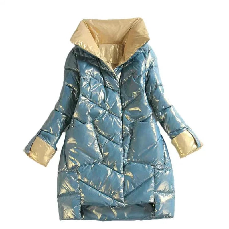 Eleganza Italiana New Winter Jacket High Quality stand-callor Coat Women Fashion Jackets Winter Warm Woman Clothing Casual Parkas Streetwear high fashion shein amazon temu target Walmart online