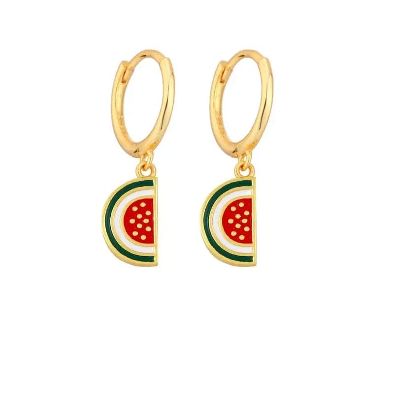 Eleganza Italiana Papaya Enamel Fruit Pendant Dangle Earrings Summer Collection  INS Personality Creative Fruit Charm Earrings Jewelry Gift 2022 Streetwear high fashion shein amazon temu target Walmart online