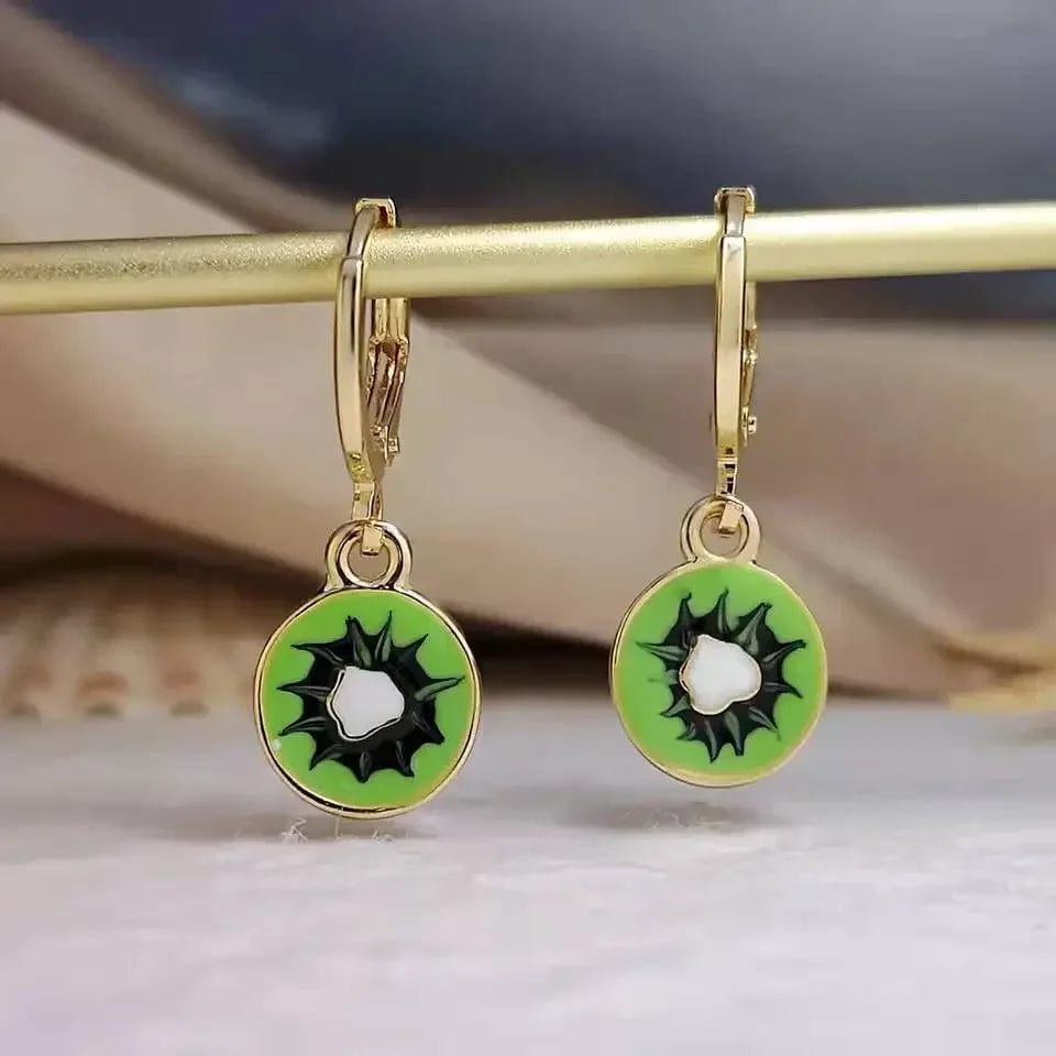 Eleganza Italiana Papaya Enamel Fruit Pendant Dangle Earrings Summer Collection  INS Personality Creative Fruit Charm Earrings Jewelry Gift 2022 Streetwear high fashion shein amazon temu target Walmart online