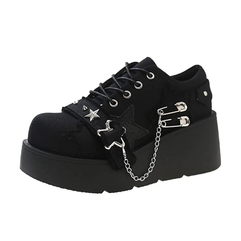 Eleganza Italiana Platform Rivet Chain Decoration Women&