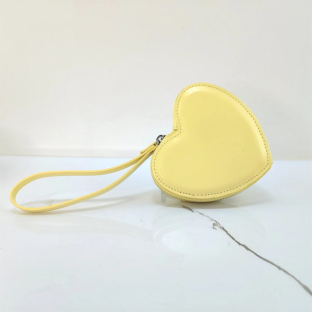 Eleganza Italiana PU Leather Heart Bag Coin Purses for Women Cute Children&