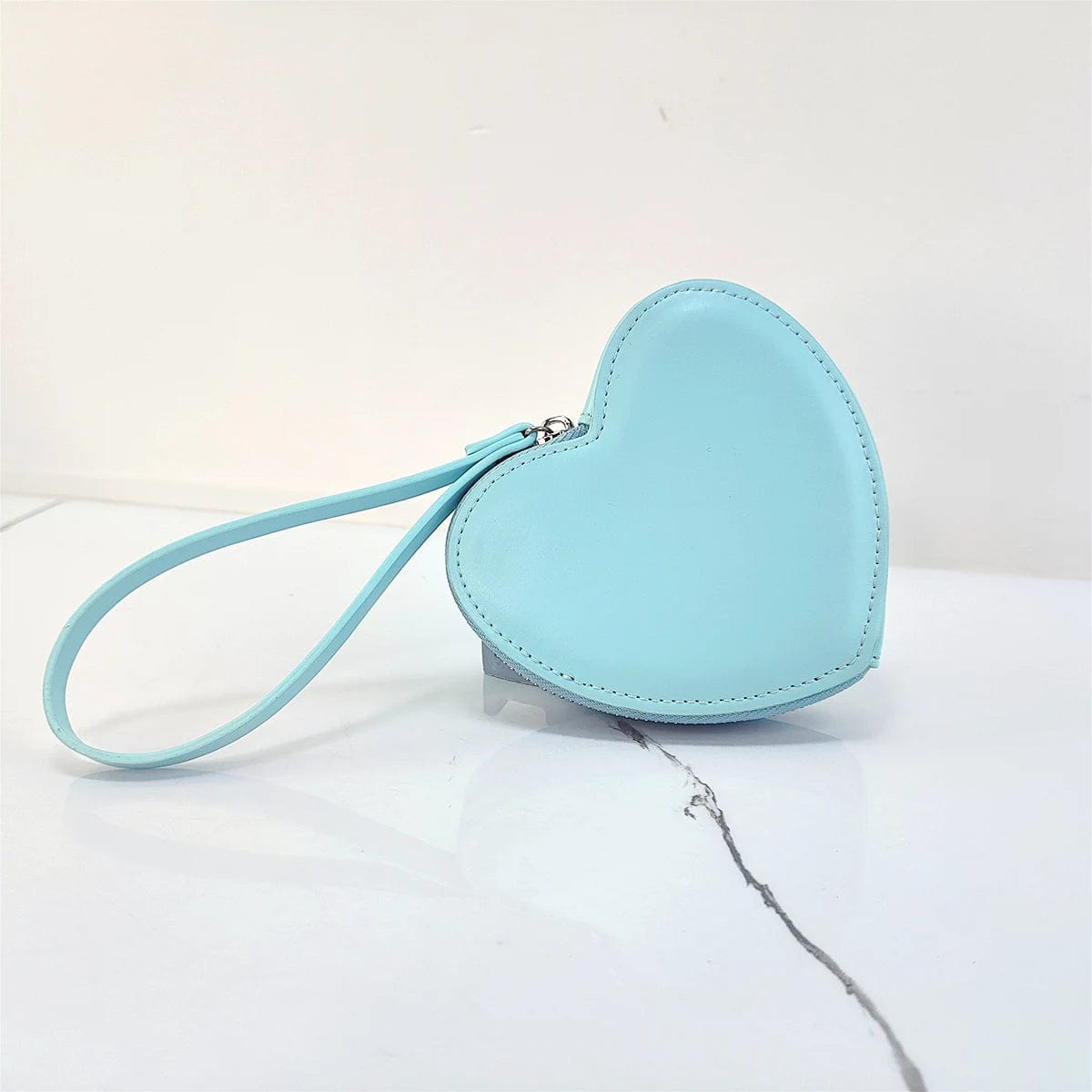 Eleganza Italiana PU Leather Heart Bag Coin Purses for Women Cute Children&