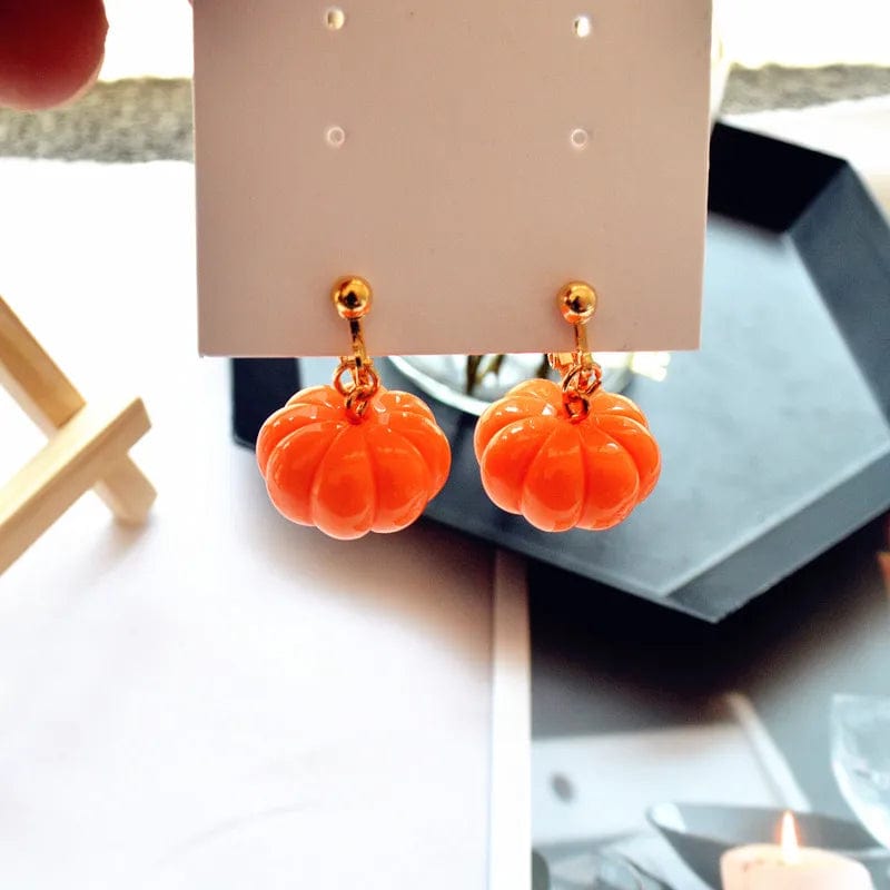 Eleganza Italiana Punk Goth Statement Earrings Trendy Fashion Jewelry 90s Y2k Gifts New Halloween Moon Pumpkin Plant Earrings for Women Acrylic Streetwear high fashion shein amazon temu target Walmart online