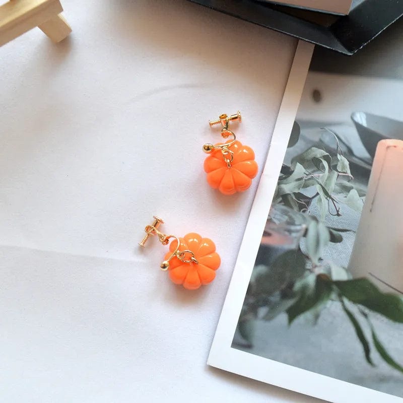 Eleganza Italiana Punk Goth Statement Earrings Trendy Fashion Jewelry 90s Y2k Gifts New Halloween Moon Pumpkin Plant Earrings for Women Acrylic Streetwear high fashion shein amazon temu target Walmart online