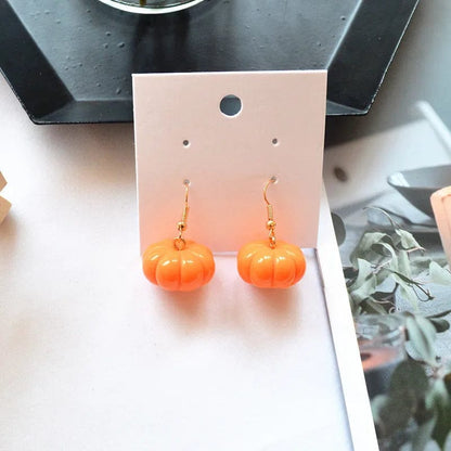 Eleganza Italiana Punk Goth Statement Earrings Trendy Fashion Jewelry 90s Y2k Gifts New Halloween Moon Pumpkin Plant Earrings for Women Acrylic Streetwear high fashion shein amazon temu target Walmart online