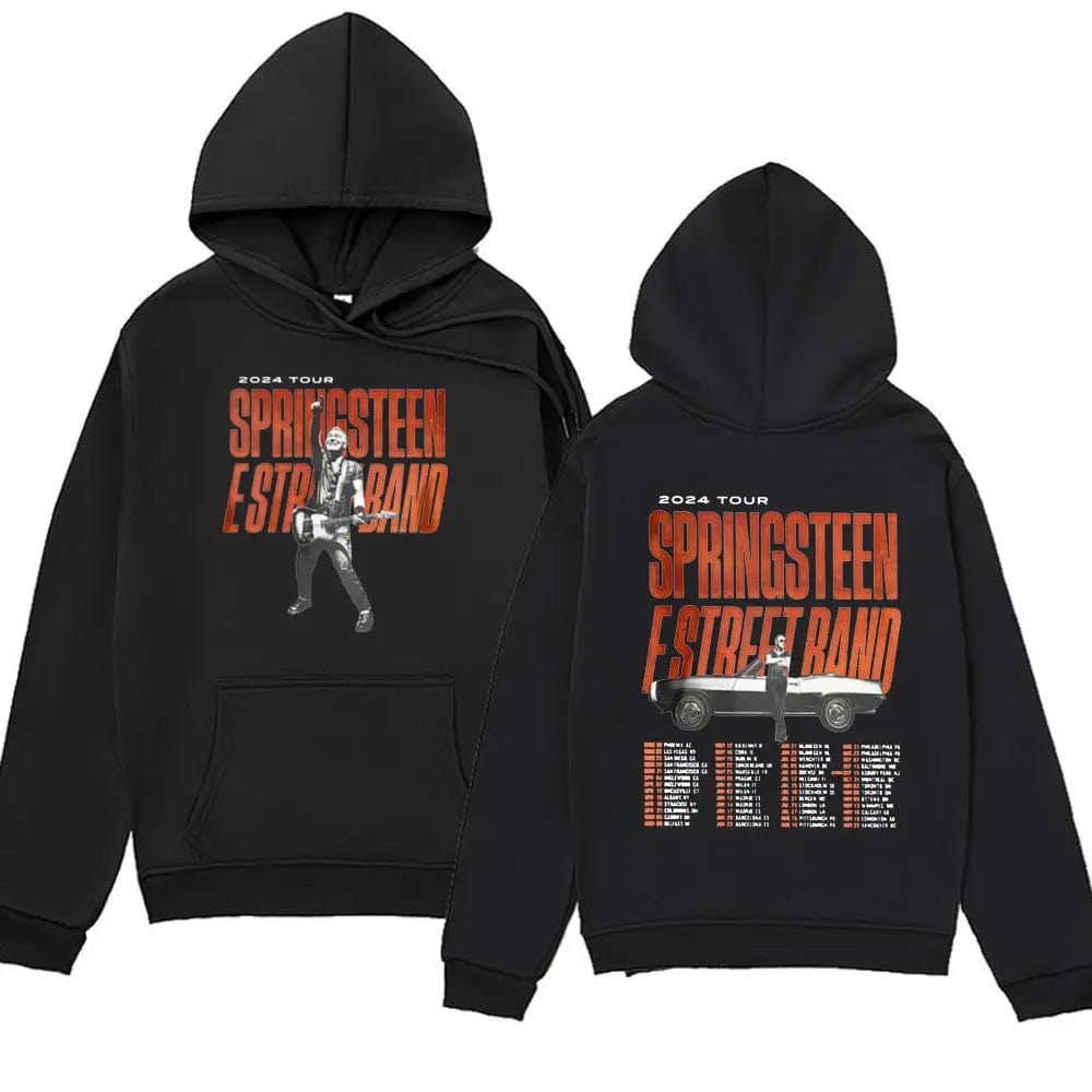 Eleganza Italiana Rapper Bruce Springsteen and E Street Band 2024 Tour Hoodie Men Fall Winter Long Sleeve Sweatshirts Unisex Y2k Streetwear Hoody Streetwear high fashion shein amazon temu target Walmart online