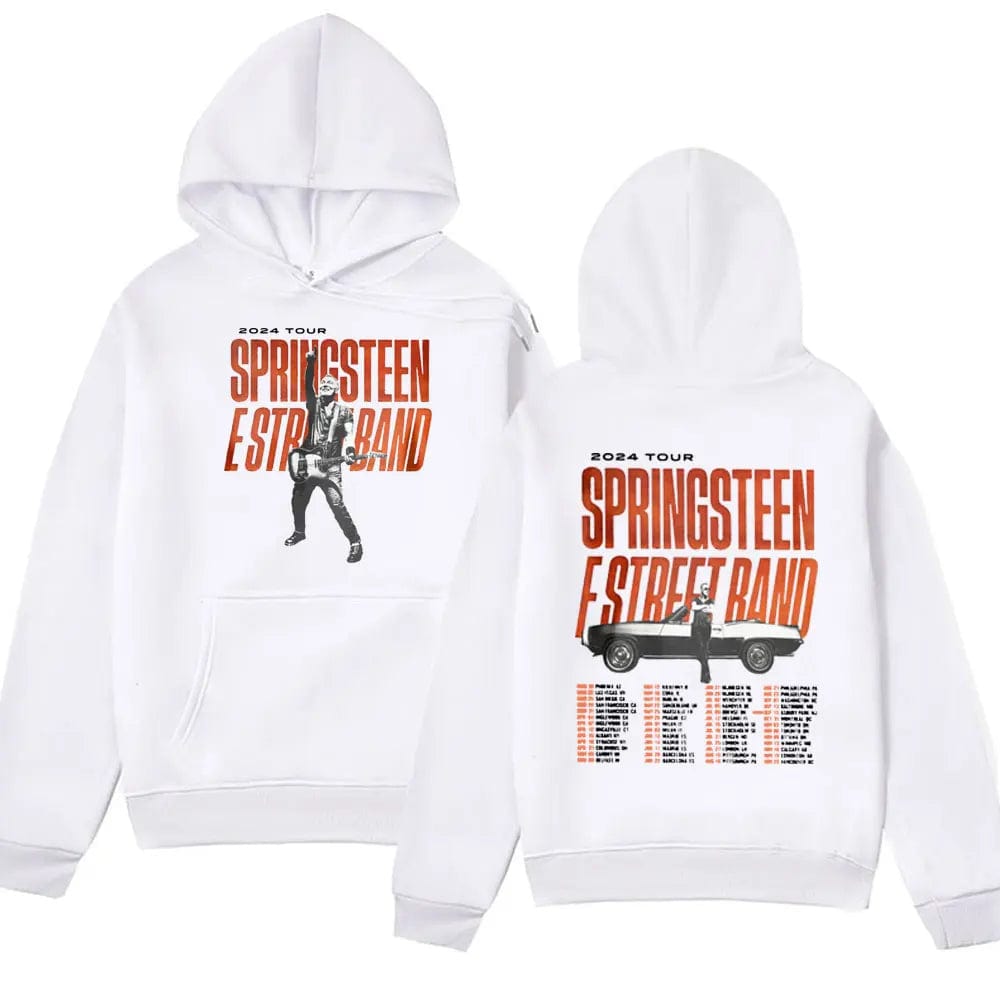 Eleganza Italiana Rapper Bruce Springsteen and E Street Band 2024 Tour Hoodie Men Fall Winter Long Sleeve Sweatshirts Unisex Y2k Streetwear Hoody Streetwear high fashion shein amazon temu target Walmart online