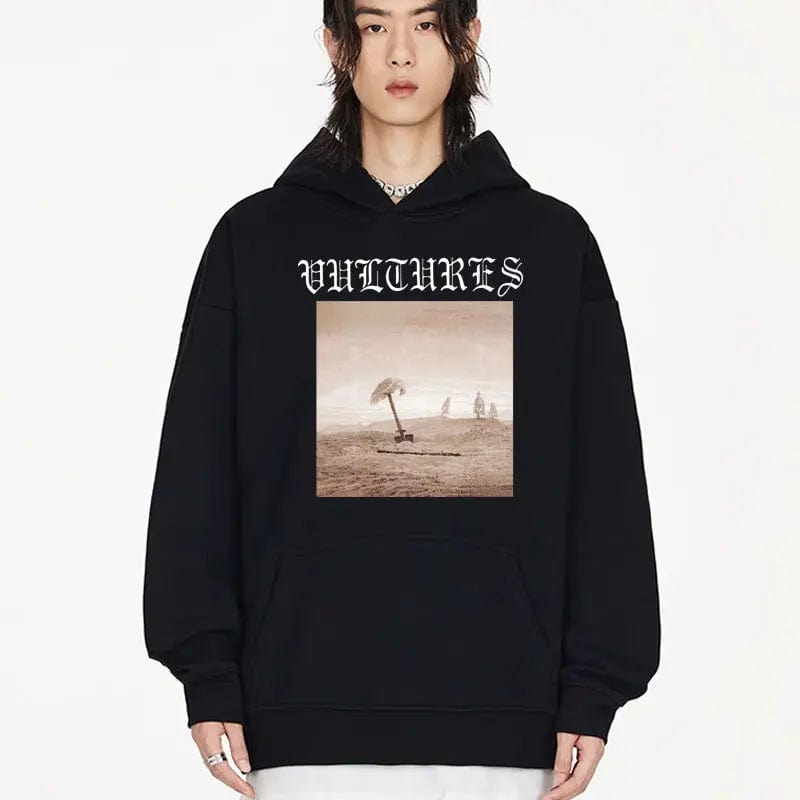 Eleganza Italiana Rapper Kanye West Vultures Graphic Hoodie Fashion Hip Hop Oversized Sweatshirts Unisex Y2k Clothes Fall Fleece Pullover Hoodies Streetwear high fashion shein amazon temu target Walmart online