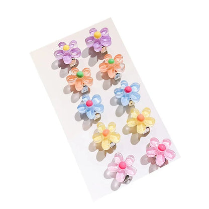 Eleganza Italiana Resin Flower Animal Fruit Clip Earrings for Girls Children Student Ear Jewelry Women Ear Pins Earring Holeless Ear Accessories Streetwear high fashion shein amazon temu target Walmart online