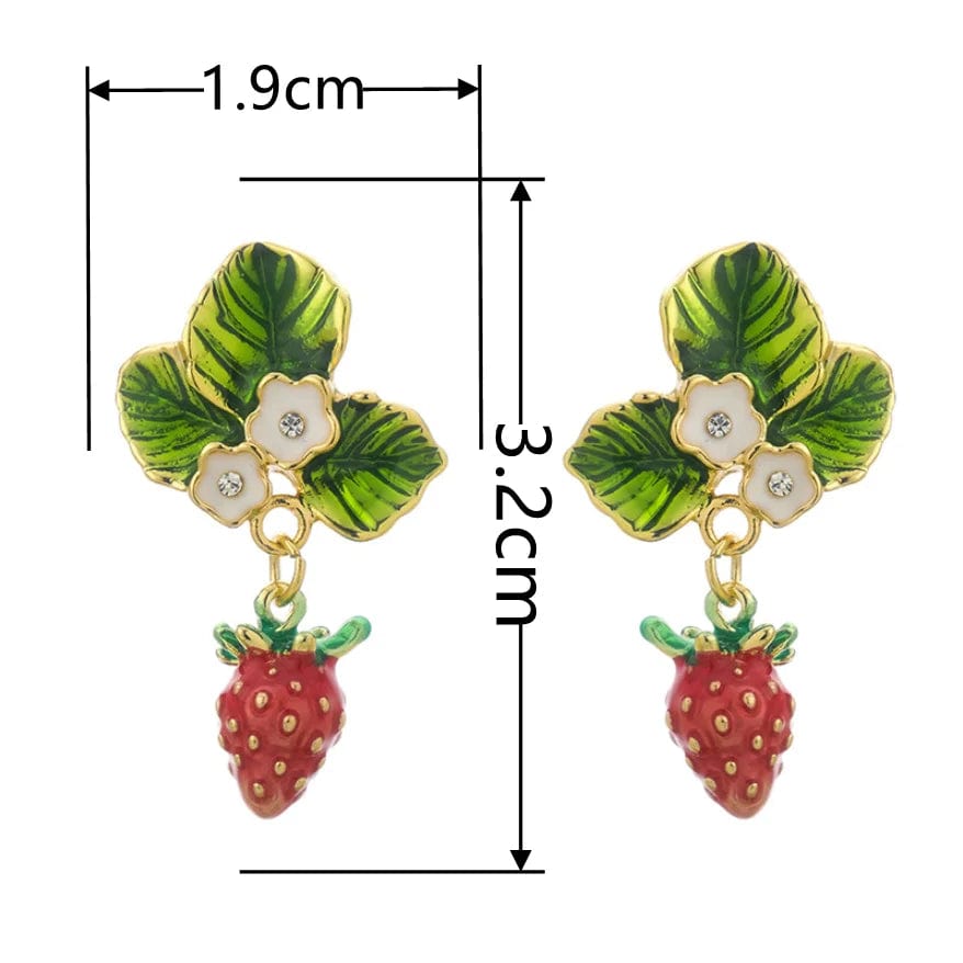 Eleganza Italiana Retro Exaggerated Baroque Love Strawberry Women&