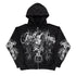 Eleganza Italiana Retro Fashion Gothic Skull Bone Print Oversized Hoodie women Y2K Street Hip Hop Versatile Slim Casual Sweater Clothes Streetwear high fashion shein amazon temu target Walmart online