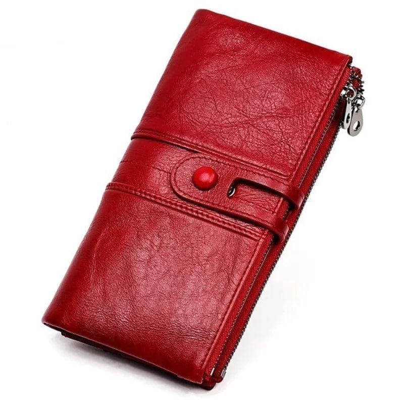 Eleganza Italiana RFID Wallet Women Hasp Zipper Walets Genuine Leather Phone Holder Female Purse Long Womens Wallets Ladies Clutch Coin Purse Streetwear high fashion shein amazon temu target Walmart online