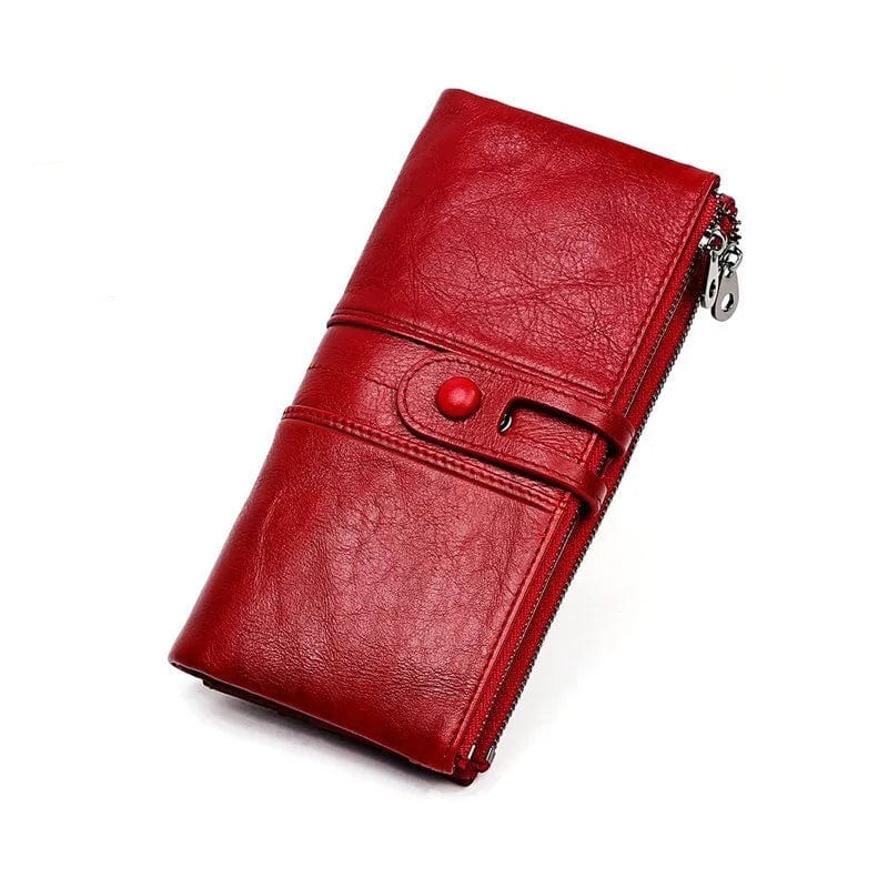 Eleganza Italiana RFID Wallet Women Hasp Zipper Walets Genuine Leather Phone Holder Female Purse Long Womens Wallets Ladies Clutch Coin Purse Streetwear high fashion shein amazon temu target Walmart online