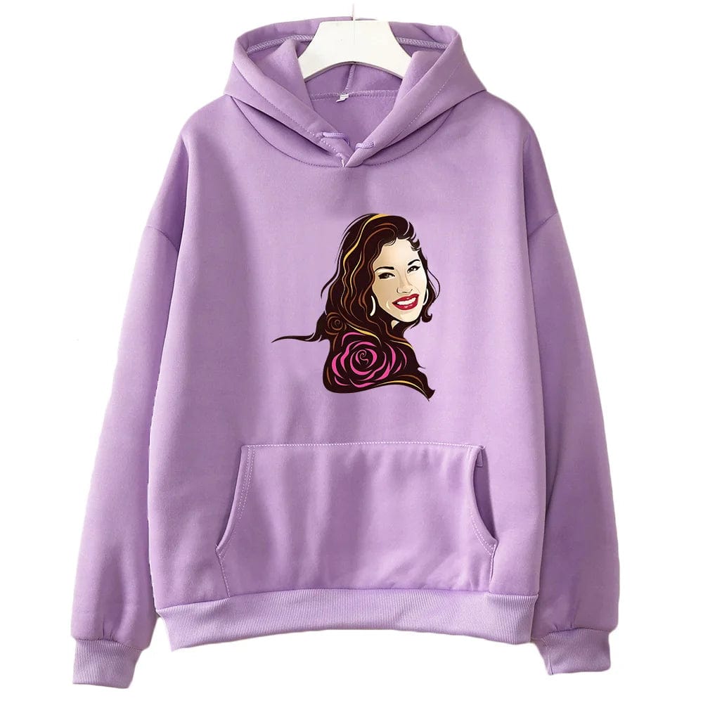 Eleganza Italiana Selena Quintanilla Printing Graphic Hoodies Prevalent Fall Female/male Casual Sweatshirts Y2k Aesthetic Clothes Fleece Pullovers Streetwear high fashion shein amazon temu target Walmart online