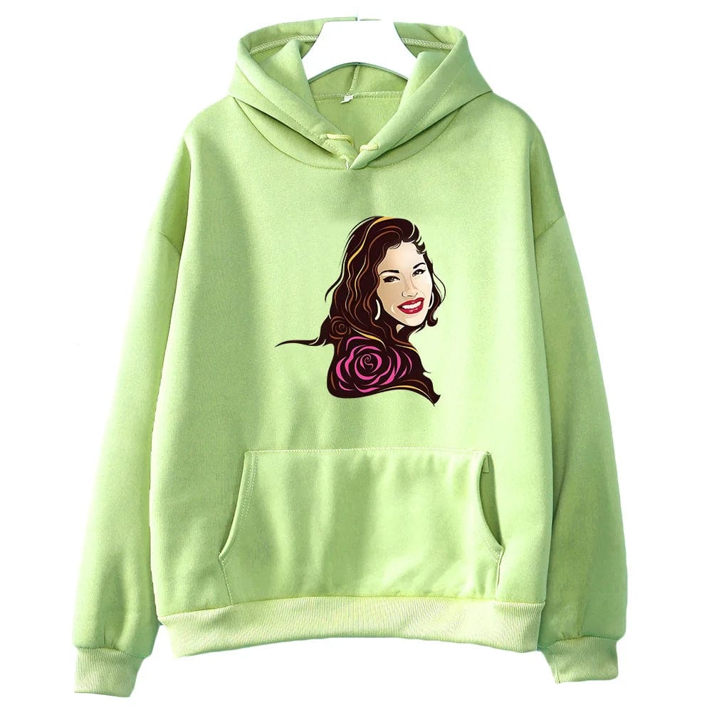 Eleganza Italiana Selena Quintanilla Printing Graphic Hoodies Prevalent Fall Female/male Casual Sweatshirts Y2k Aesthetic Clothes Fleece Pullovers Streetwear high fashion shein amazon temu target Walmart online