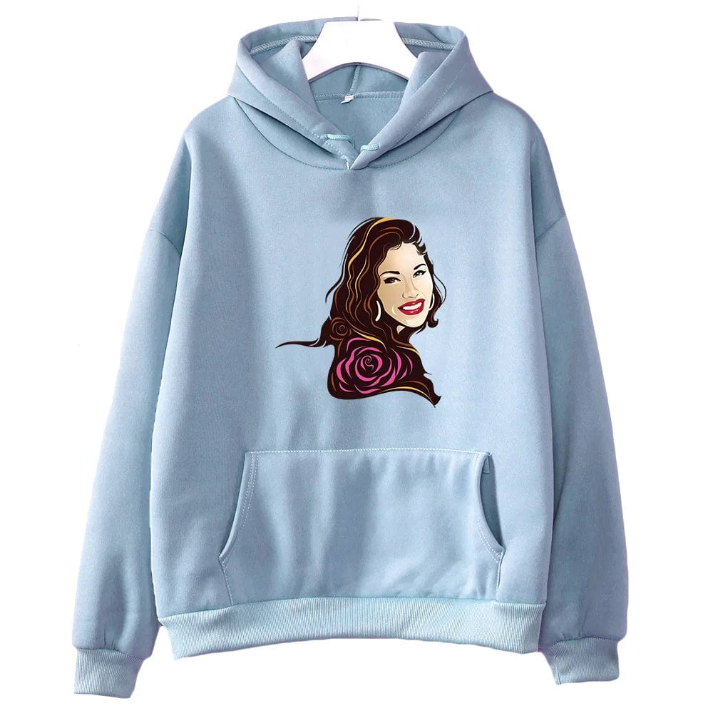 Eleganza Italiana Selena Quintanilla Printing Graphic Hoodies Prevalent Fall Female/male Casual Sweatshirts Y2k Aesthetic Clothes Fleece Pullovers Streetwear high fashion shein amazon temu target Walmart online