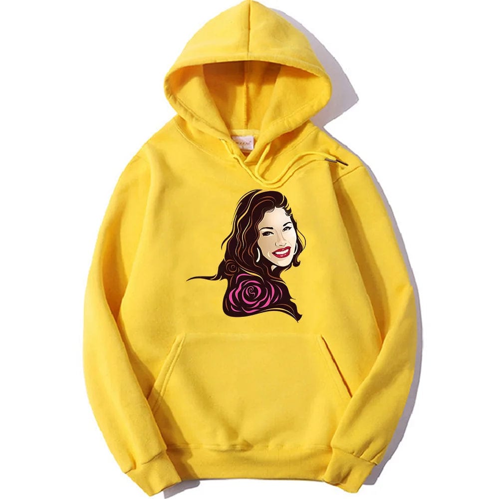 Eleganza Italiana Selena Quintanilla Printing Graphic Hoodies Prevalent Fall Female/male Casual Sweatshirts Y2k Aesthetic Clothes Fleece Pullovers Streetwear high fashion shein amazon temu target Walmart online