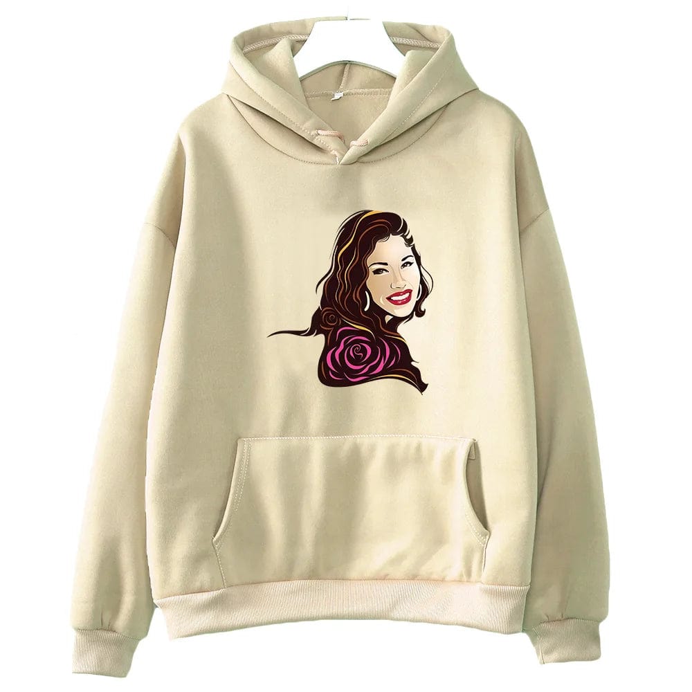 Eleganza Italiana Selena Quintanilla Printing Graphic Hoodies Prevalent Fall Female/male Casual Sweatshirts Y2k Aesthetic Clothes Fleece Pullovers Streetwear high fashion shein amazon temu target Walmart online