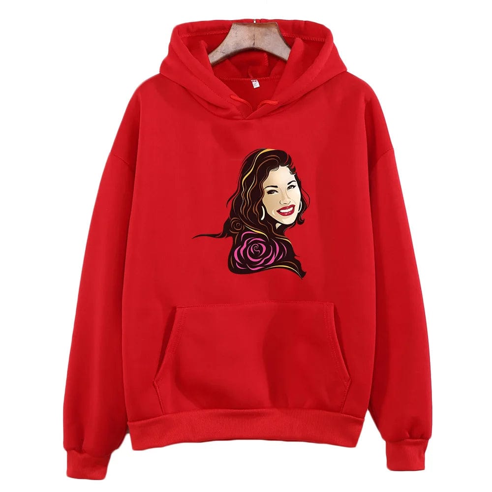 Eleganza Italiana Selena Quintanilla Printing Graphic Hoodies Prevalent Fall Female/male Casual Sweatshirts Y2k Aesthetic Clothes Fleece Pullovers Streetwear high fashion shein amazon temu target Walmart online