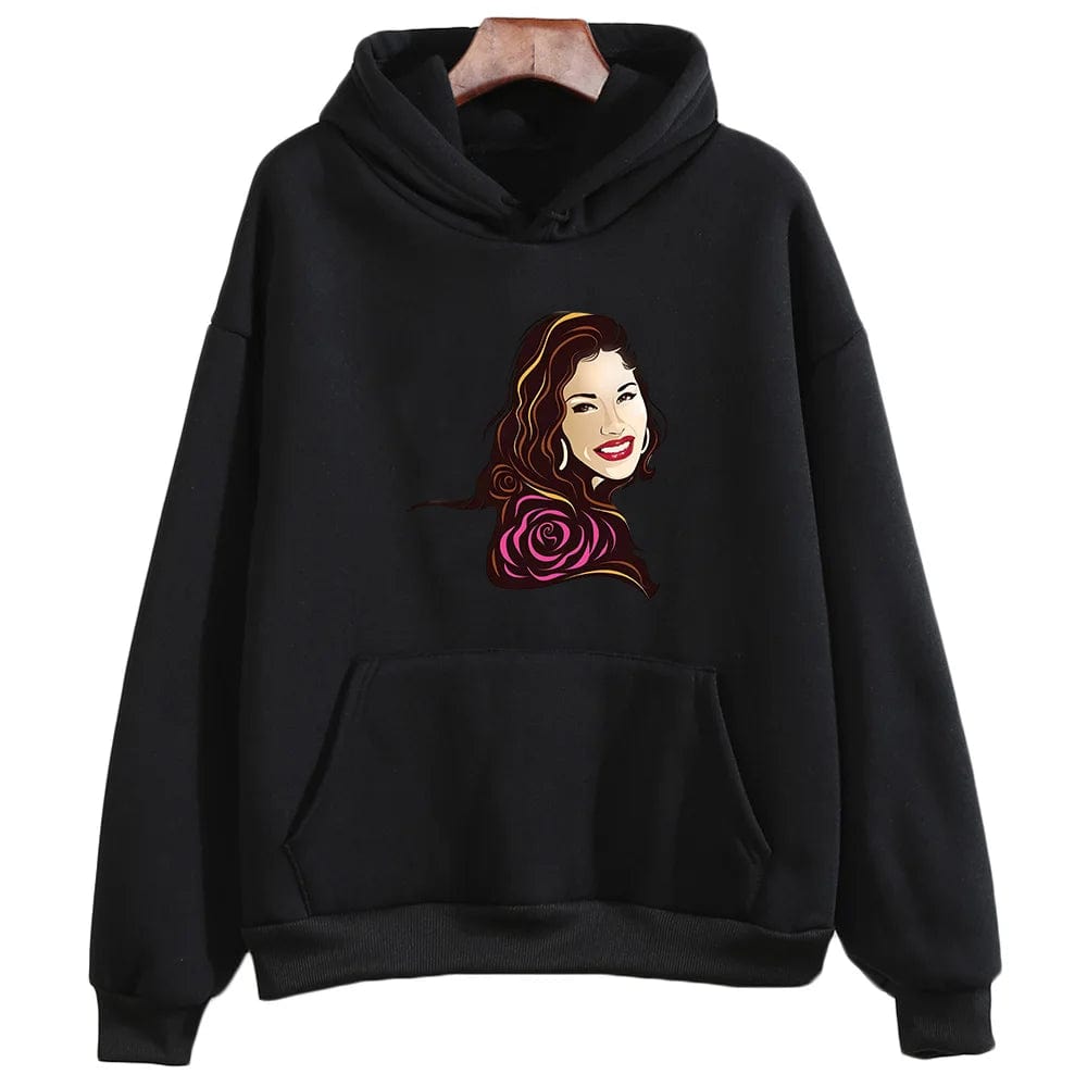 Eleganza Italiana Selena Quintanilla Printing Graphic Hoodies Prevalent Fall Female/male Casual Sweatshirts Y2k Aesthetic Clothes Fleece Pullovers Streetwear high fashion shein amazon temu target Walmart online