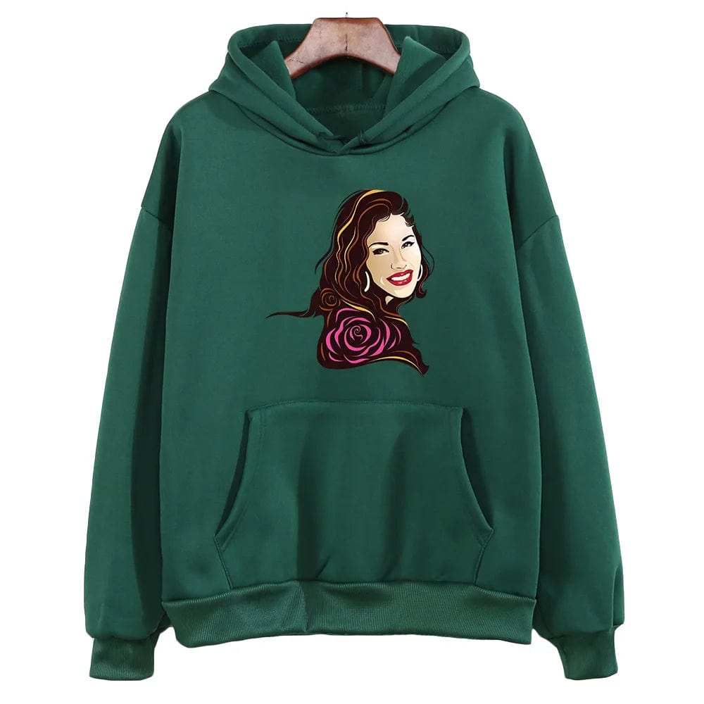 Eleganza Italiana Selena Quintanilla Printing Graphic Hoodies Prevalent Fall Female/male Casual Sweatshirts Y2k Aesthetic Clothes Fleece Pullovers Streetwear high fashion shein amazon temu target Walmart online