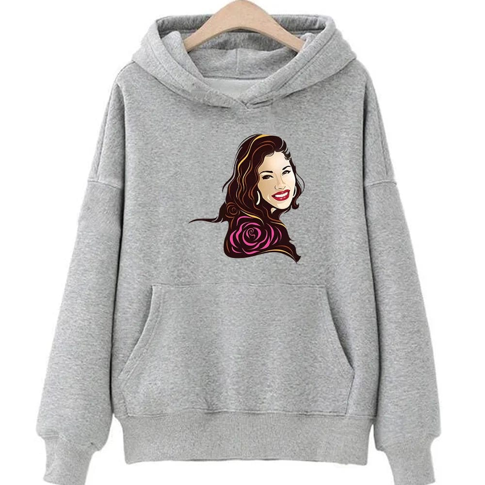 Eleganza Italiana Selena Quintanilla Printing Graphic Hoodies Prevalent Fall Female/male Casual Sweatshirts Y2k Aesthetic Clothes Fleece Pullovers Streetwear high fashion shein amazon temu target Walmart online